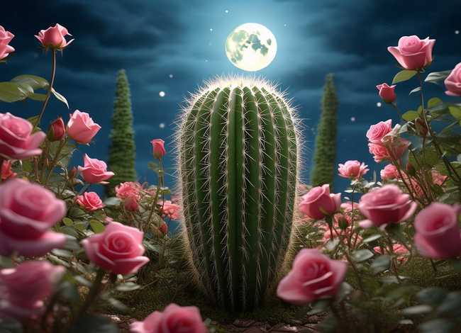 儿童故事仙人掌和玫瑰花（仙人掌比玫瑰久(下)求文章）