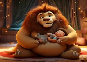 儿童故事光头狮子（哄小朋友睡觉的短篇童话小故事）