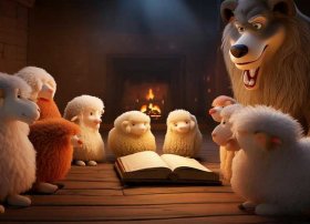 狼儿童故事在线听 儿童睡前故事《狼和七只小羊》