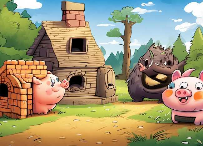 小猪盖房子的儿童故事视频(三只小猪的故事 儿童睡前故事 经典童话故事) 小猪盖房子的儿童故事视频(三只小猪的故事 儿童睡前故事 经典童话故事)