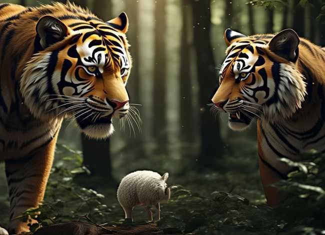 狼和羊的故事视频；老虎、狼和羊的故事