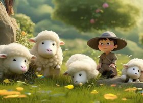 儿童故事三只羊原版 - 牧羊儿童话与传说