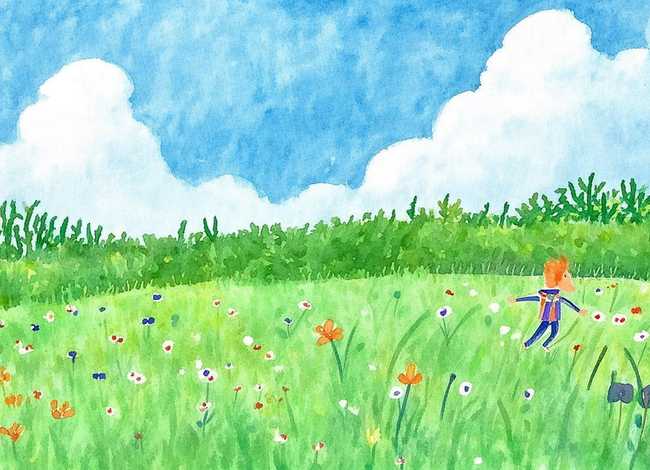 春天的故事绘画一等奖 - 2020二年级绘画春天的图画_又简单又好看的春天画