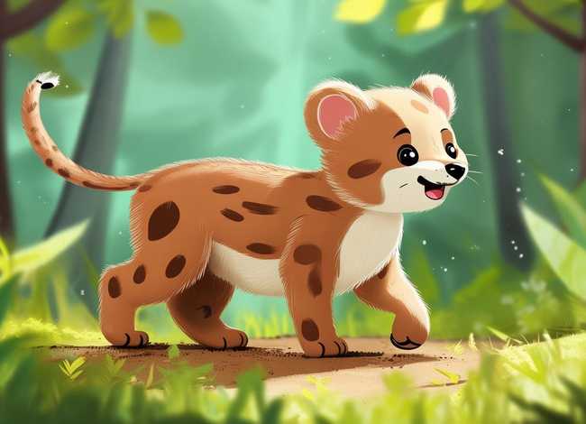 豹的儿童简笔画 - 豹子怎么画 豹子简笔画教程