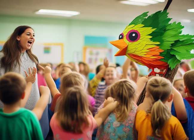 儿童故事叶子鸟；幼儿园大班语言公开课教案