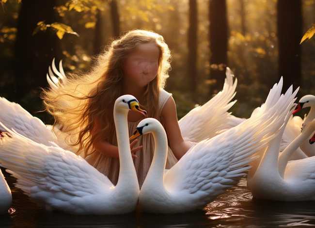 魔术师儿童绘本故事 - 【童话名著·绘本】丹麦·安徒生《野天鹅》以及《六只天鹅》