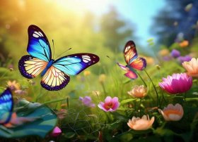 三只蝴蝶的故事表演；表演游戏-“三只蝴蝶”