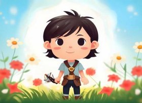 故事画作品儿童；关于抗战英雄的儿童画作品