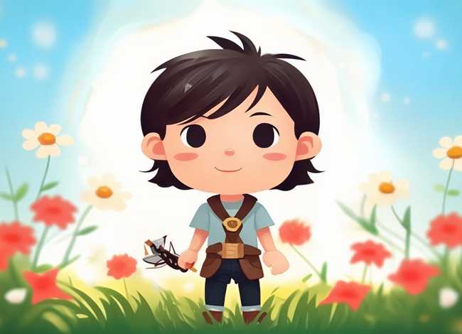 故事画作品儿童；关于抗战英雄的儿童画作品