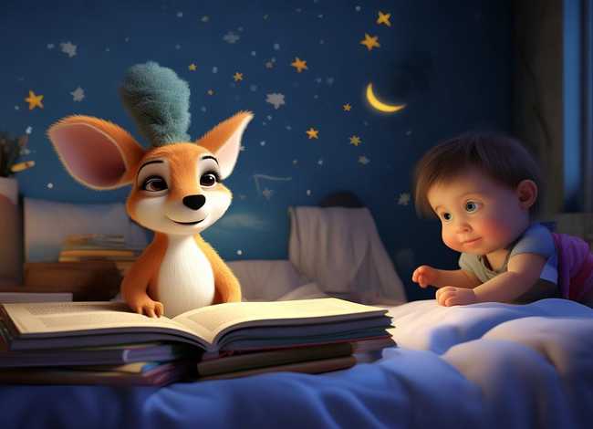 睡前故事 袋鼠；勇敢和聪明短篇儿童睡前故事