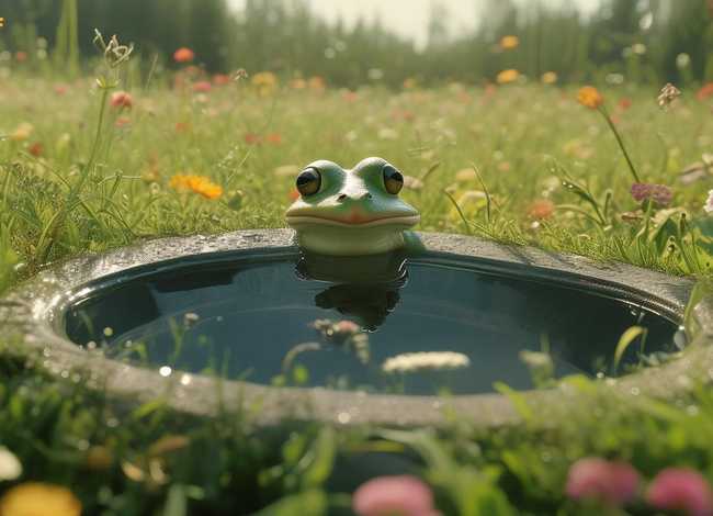 井底之蛙儿童故事写作手法（王湾的作品）