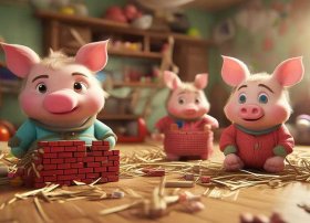 幼儿双语故事视频（中英双语儿童故事-The Three Little Pigs 三只小猪）