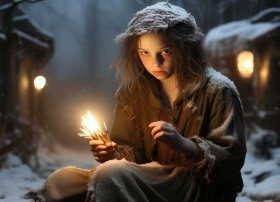 英语故事动画带翻译 - 英语童话故事带翻译买火柴的小女孩