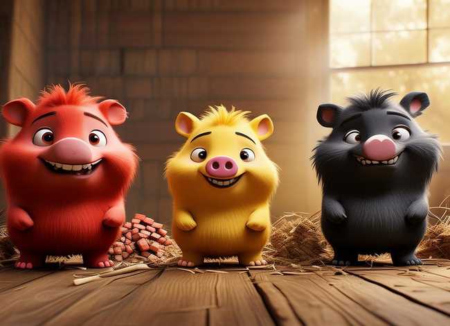 幼儿双语故事视频（中英双语儿童故事-The Three Little Pigs 三只小猪）