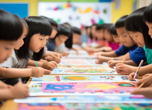 儿童成语绘画图片大全 - 二年级关于四字成语绘画