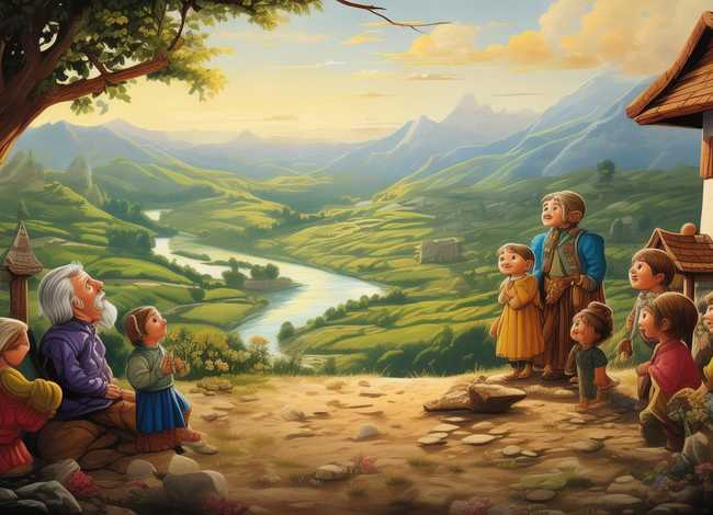 家乡故事图画 家乡的民间故事