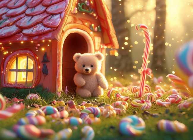 糖果屋 故事 - 小熊的糖果屋故事