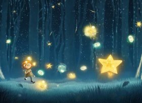 萤火虫和小星星的故事 - 童话作文