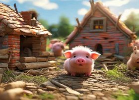 小猪故事视频，三只小猪盖房子的故事
