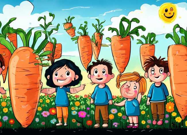 儿童品格故事、儿童绘本故事《胡萝卜种子》,宝宝品格养成绘本!