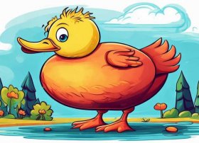 红色故事绘本简笔画，小学故事拼图卡怎么做丑小鸭简单