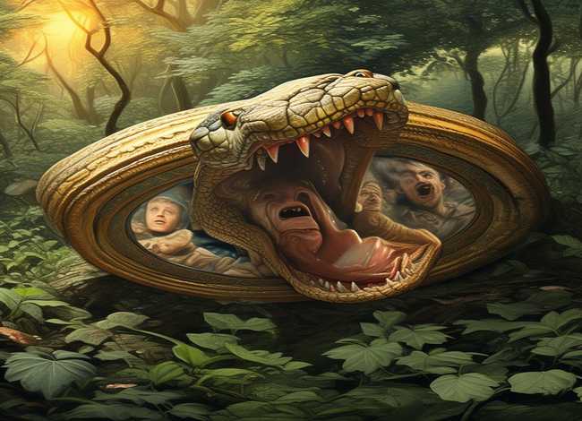 儿童寓言小故事带拼音 人心不足蛇吞相的寓言故事