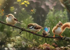 甲壳虫故事；鸡蛋蛋壳甲壳虫小鸟小鸡再加一个动物写一个故事