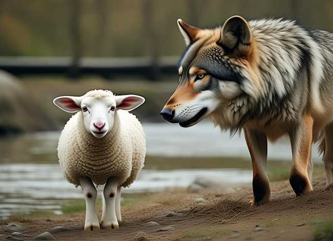 狼和小羊故事完整经典 - 狼和小羊 的寓言故事