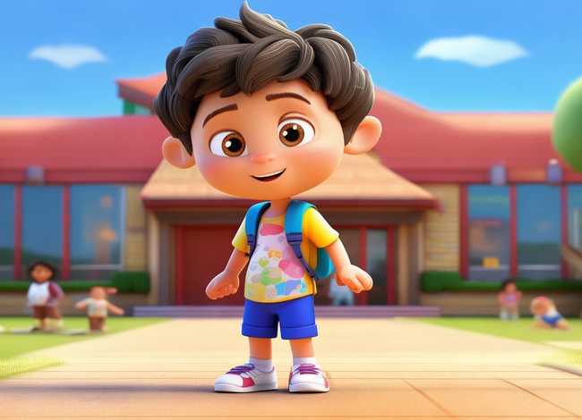 适合6岁男孩讲的故事；绘本故事_49《大卫上学去》