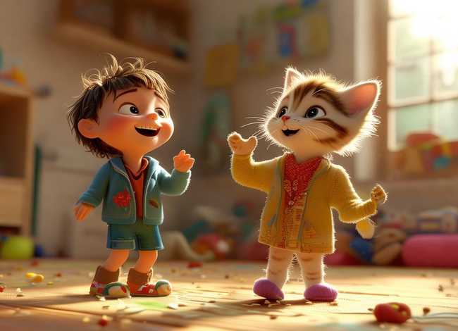 《小弟和小猫》、口才儿歌串词