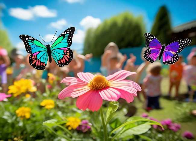 幼儿园多角色故事 - 幼儿园中班语言教案《三只蝴蝶》