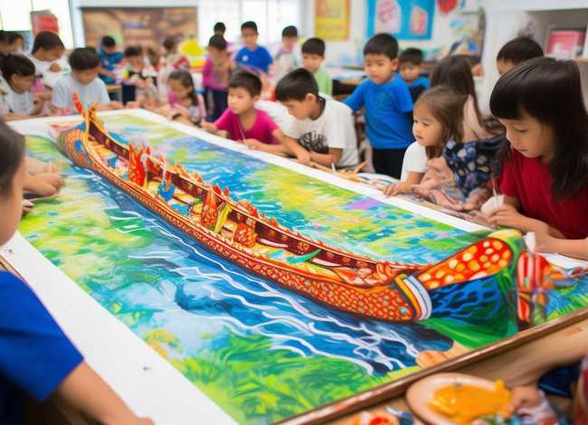 端午节的故事怎么画、如何教7到9岁儿童画端午节