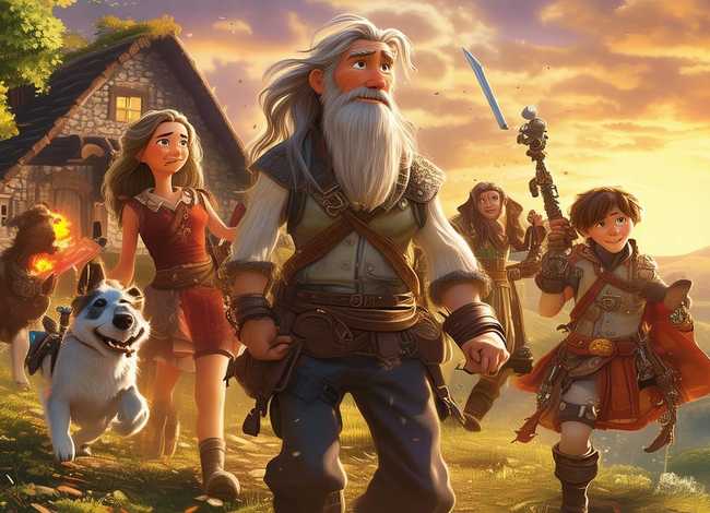 故事四分钟左右 请大家帮忙写几个有4个角色的短故事