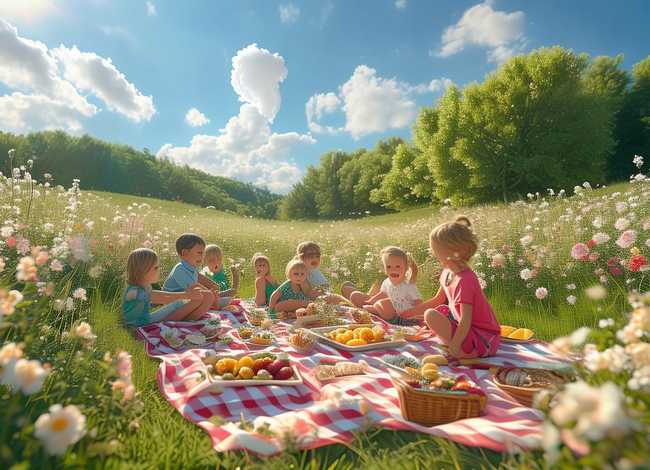 关于野餐的幼儿故事 野蔷薇村的故事-春天的野餐内容简介