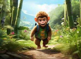 猴子的幼儿故事，小猴子下山故事