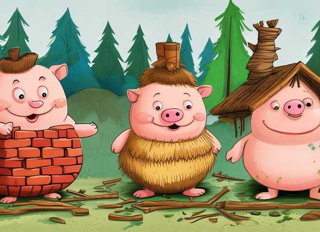 儿童故事三只小猪盖房子，儿童故事三只小猪盖房子的故事
