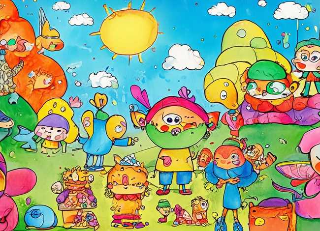 儿童插画图片，创意童趣插画-儿童插画的风格有哪些