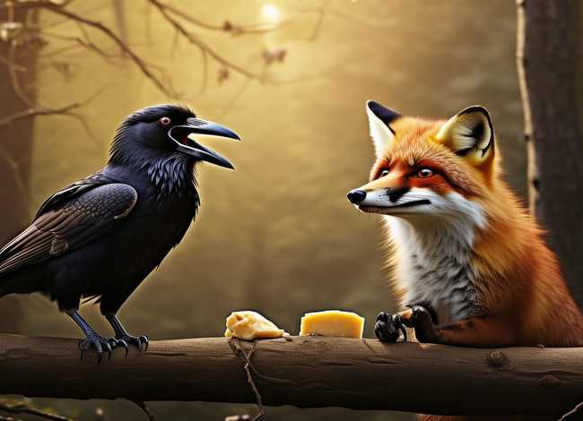 小狐狸和乌鸦的故事 乌鸦和狐狸的故事 小狐狸和乌鸦的故事 乌鸦和狐狸的故事