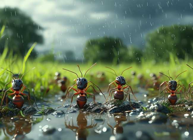 讲故事蚂蚁搬家，征集蚂蚁搬家要下雨等等谚语