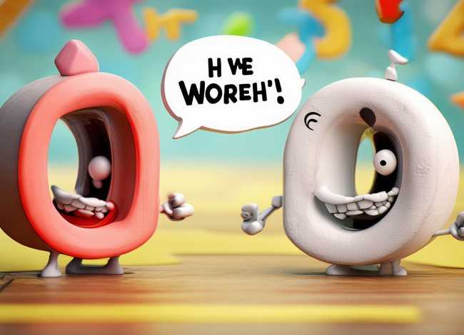 数对话；两个数字的搞笑对话