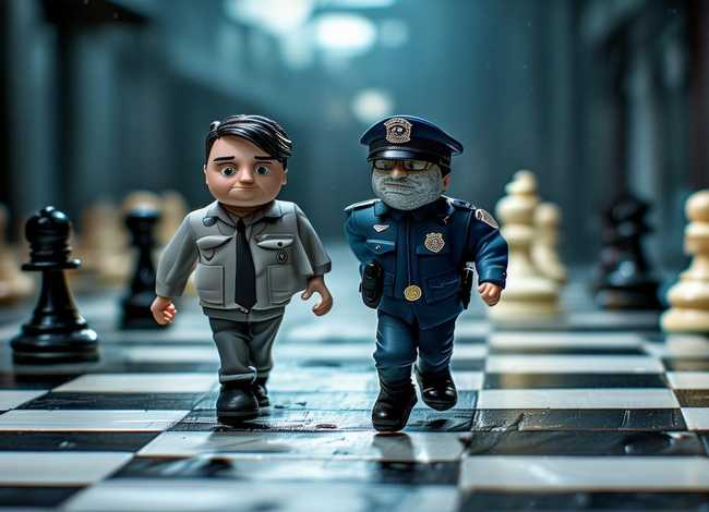 警察抓小偷的棋盘图片；警察抓小偷棋盘怎么画