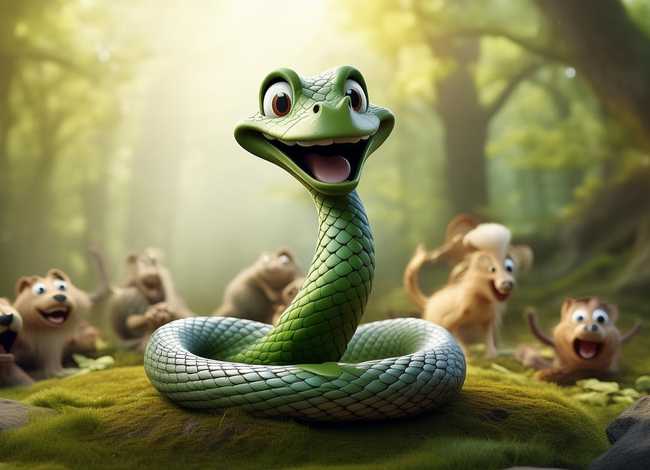 画寓言故事画蛇添足 寓言故事-画蛇添足