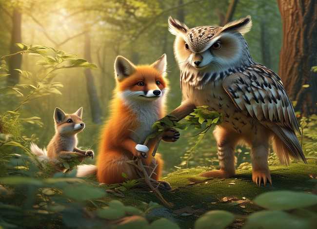 儿童动物故事50字（动物之间的互助故事）