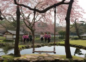 荡秋千游戏故事，荡秋千的游戏很受大家欢迎,那秋千在古代是用来干什么的