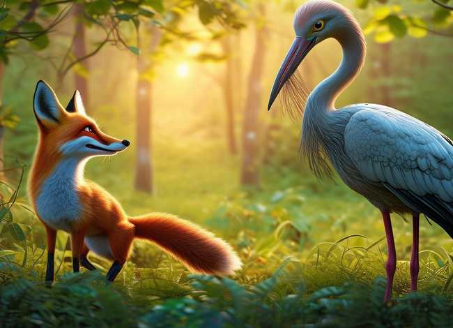 幼儿英文故事(幼儿英语小故事-狐狸和鹳) 幼儿英文故事(幼儿英语小故事-狐狸和鹳)