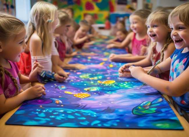 荧火虫儿童画 幼儿园大班美术教案