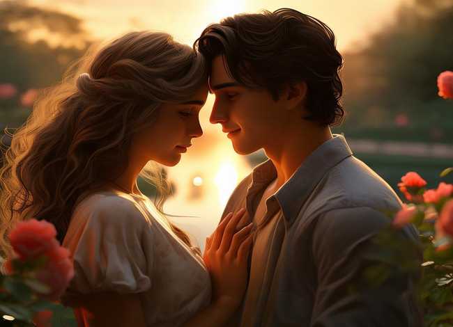 爱情小故事英文、英语,关于爱的小故事