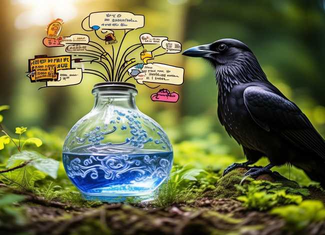 瓶子里的故事怎么画（乌鸦喝水思维导图怎么画）