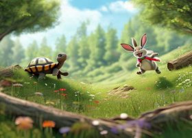 儿童故事创编范文（龟兔赛跑故事新编小学作文10篇）