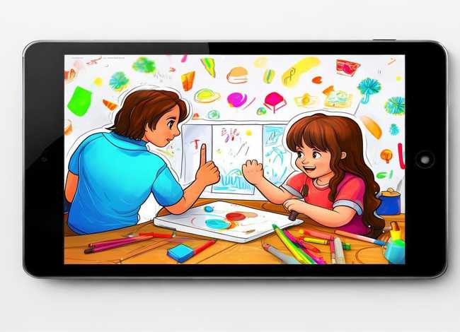 儿童故事插画手绘板、如何用ipad画插画手机也可以画画——带娃画画两不误的神器